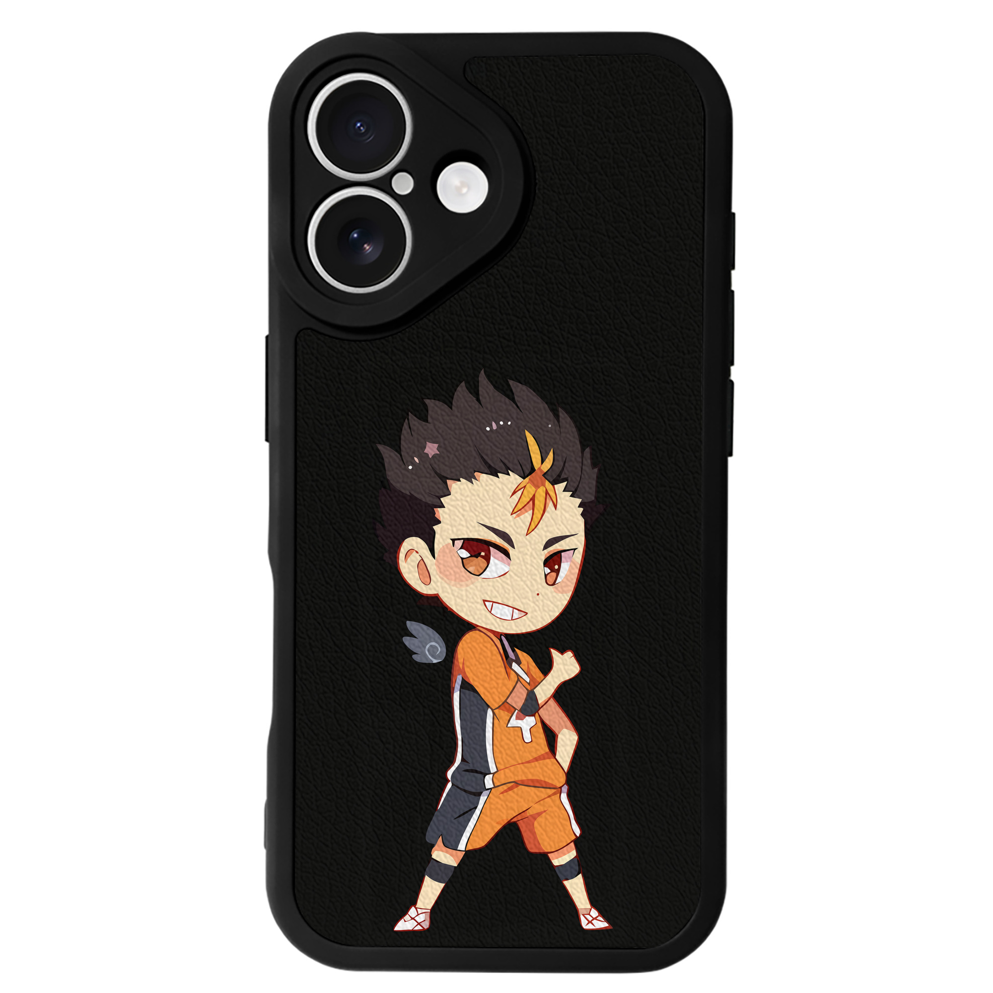 （画像用） ハイキュー!! Haikyu!! 【iPhone 16シリーズ対応】シリコンスマホケース（レザー調） 材質：シリコン